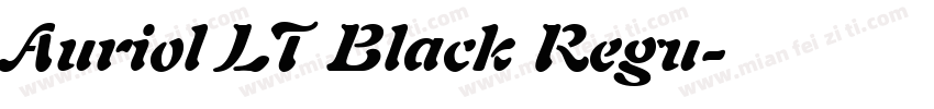 Auriol LT Black Regu字体转换